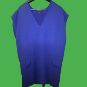 Banana Republic purple vneck shirt dress size Small